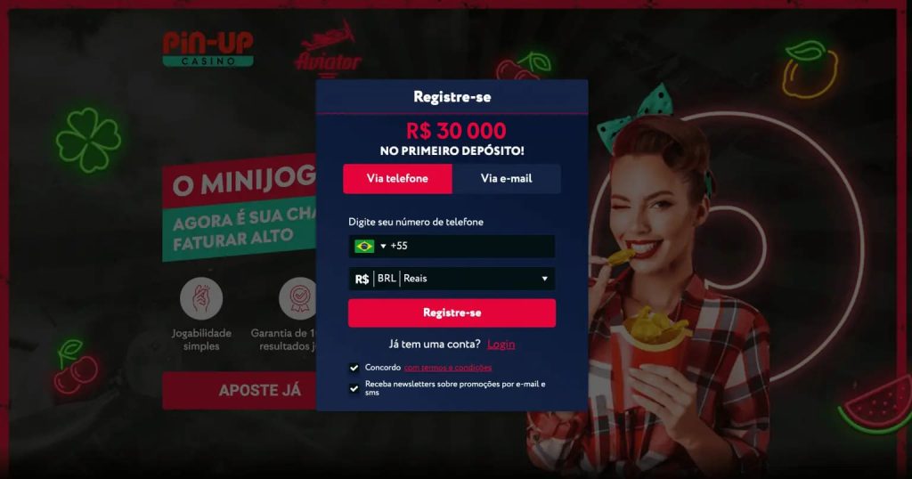registro pin up casino aviator