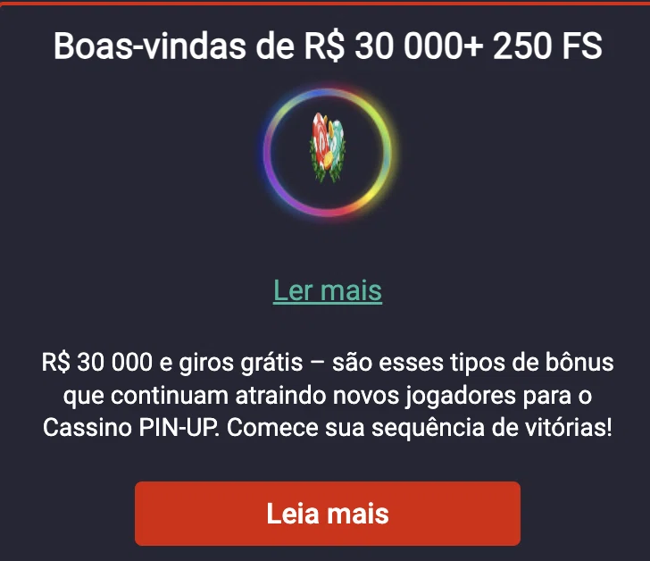 Pin Up Boas-vindas