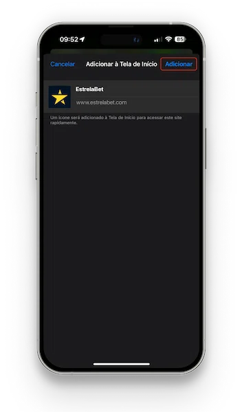 Estrela Bet tele de inicio