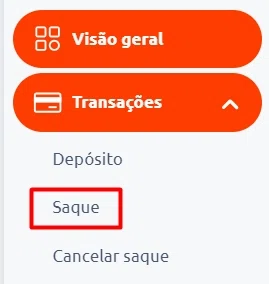 saque de fundos